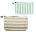 Pochette isotherme rayée