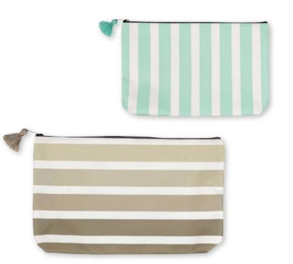 Pochette isotherme rayée