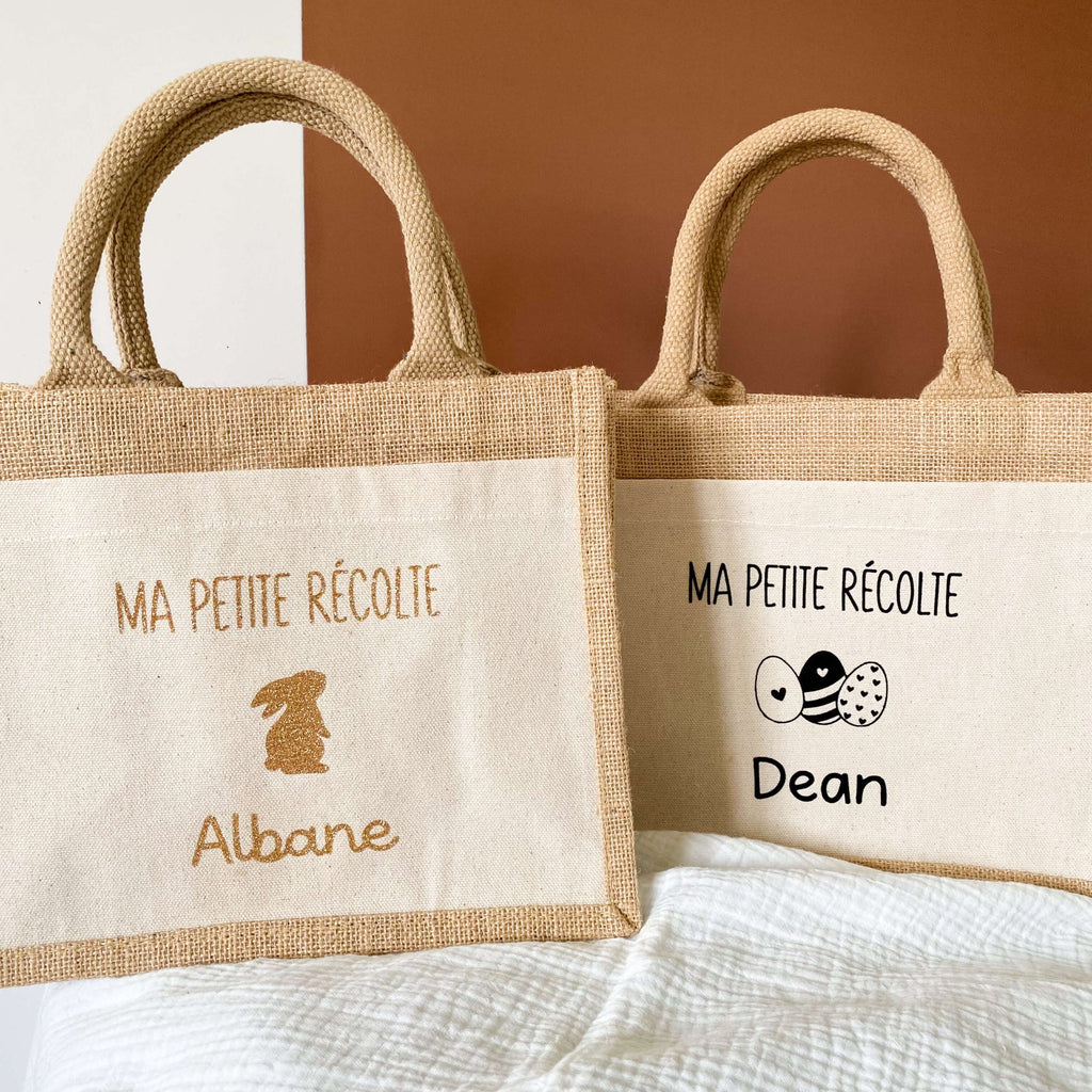 Petit sac personnalisé en jute