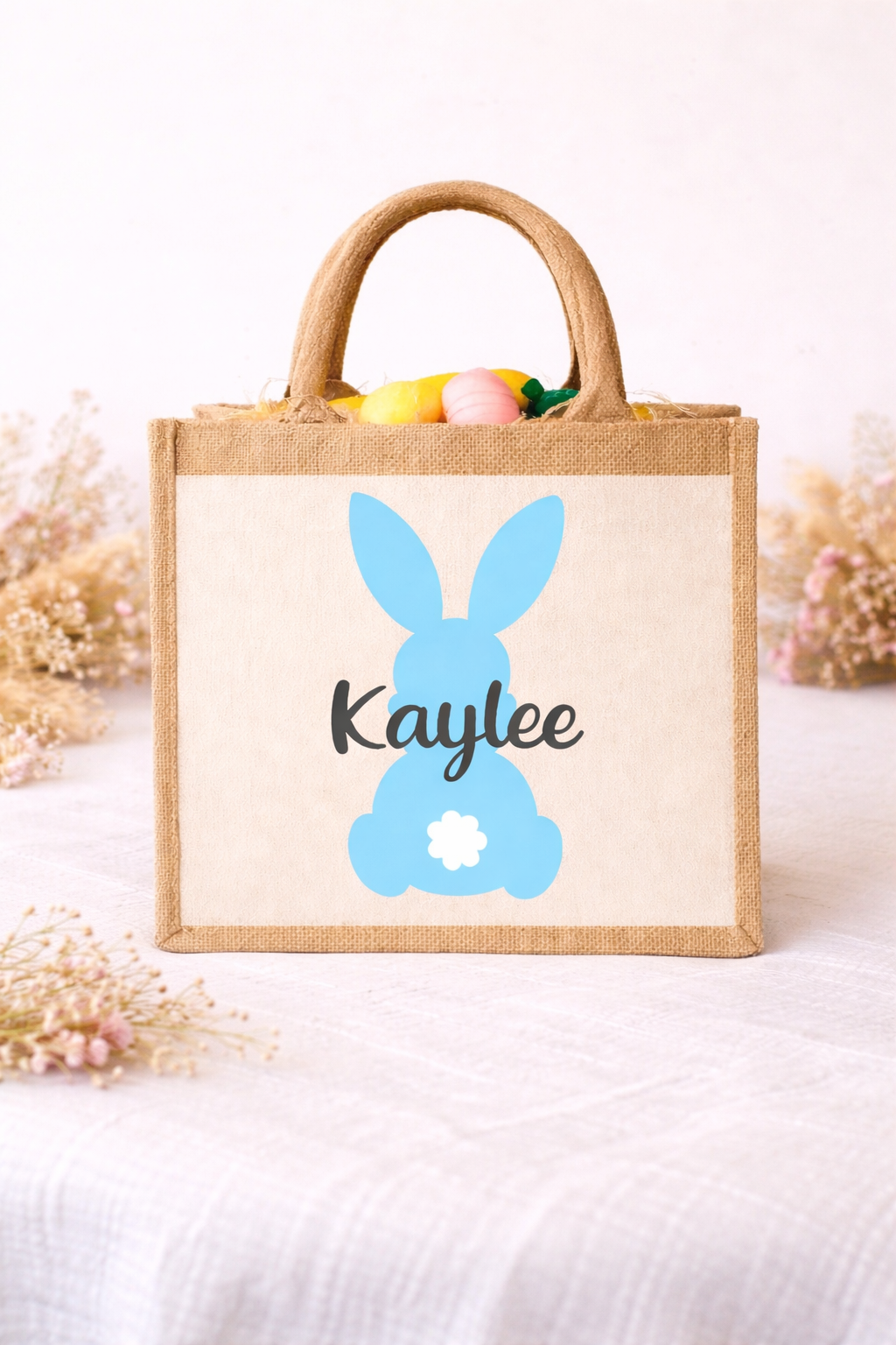 Petit sac personnalisé en jute