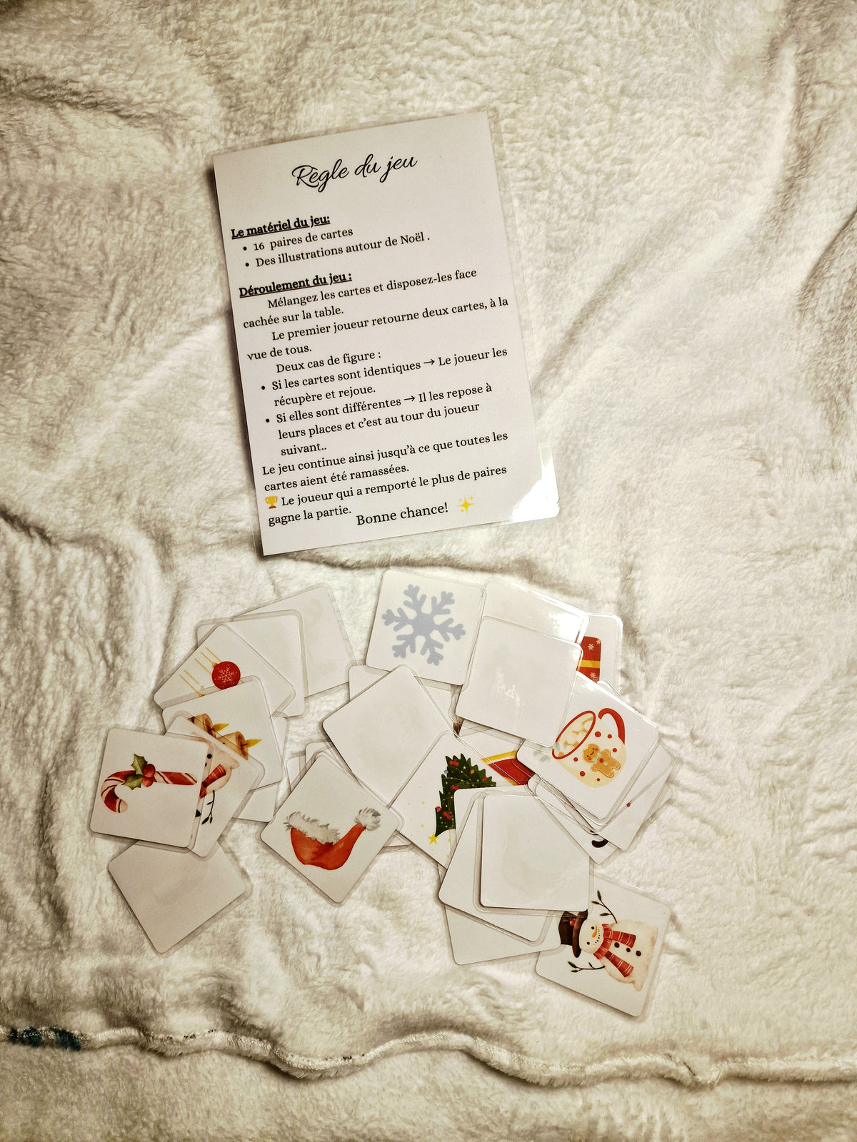 🎄 Jeu de Memory de Noël – Jeu de mémoire pour enfants