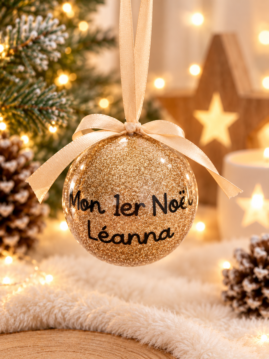 Boule de Noël personnalisée 🎄