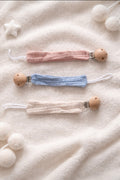 Attache-tétine en gaze de coton – Douceur naturelle pour bébé
