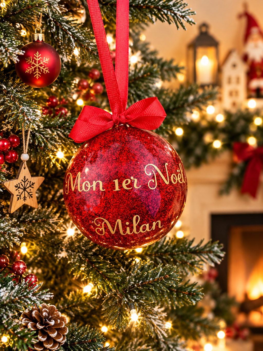 Boule de Noël personnalisée 🎄