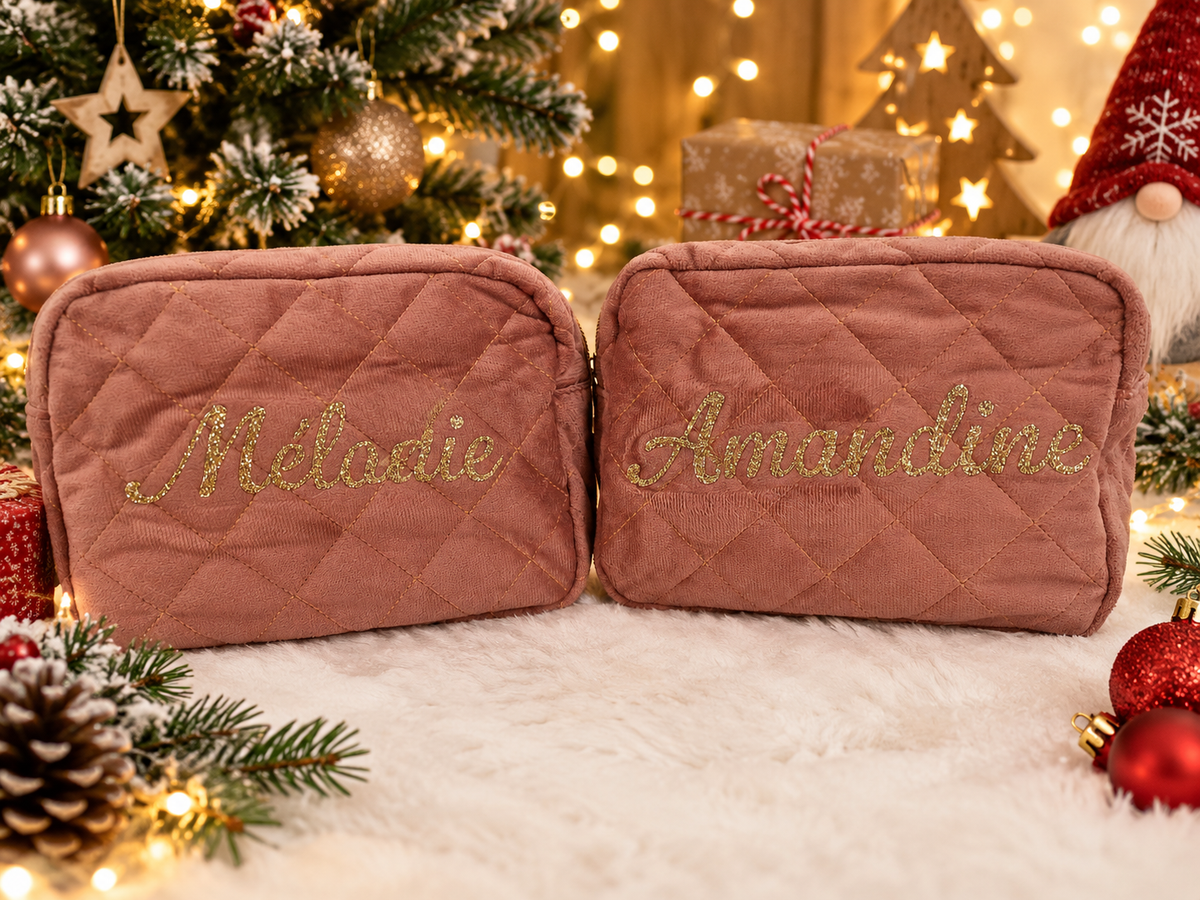 Trousse matelassée personnalisée