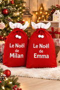Hotte de Noël personnalisé