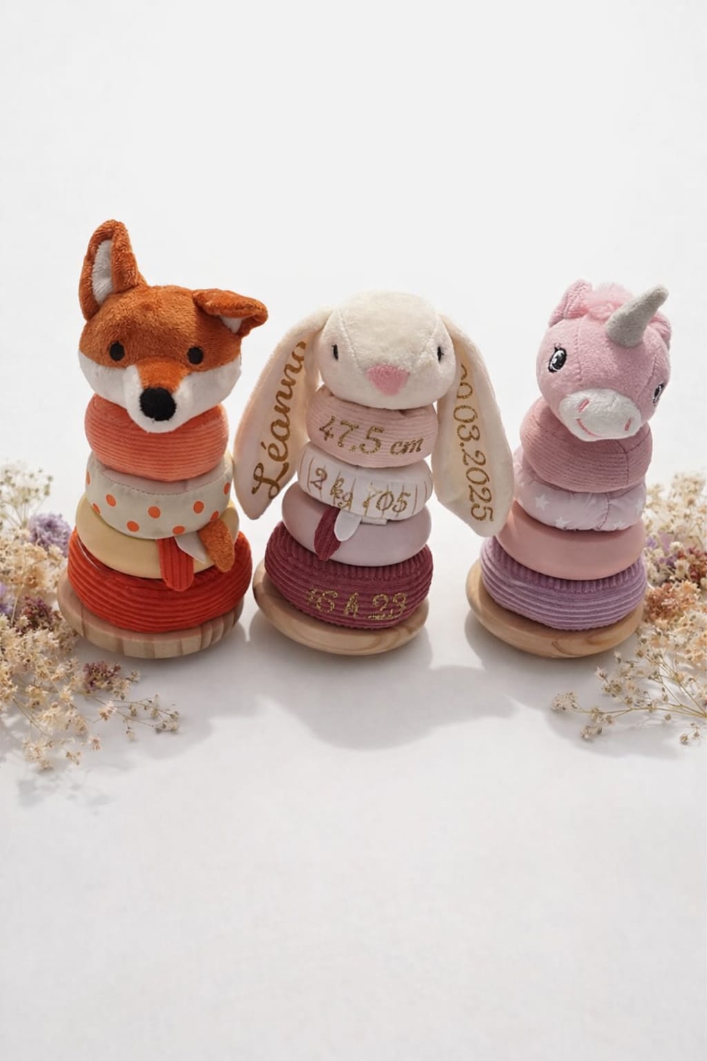 Tour empilable personnalisé – Peluche animaux