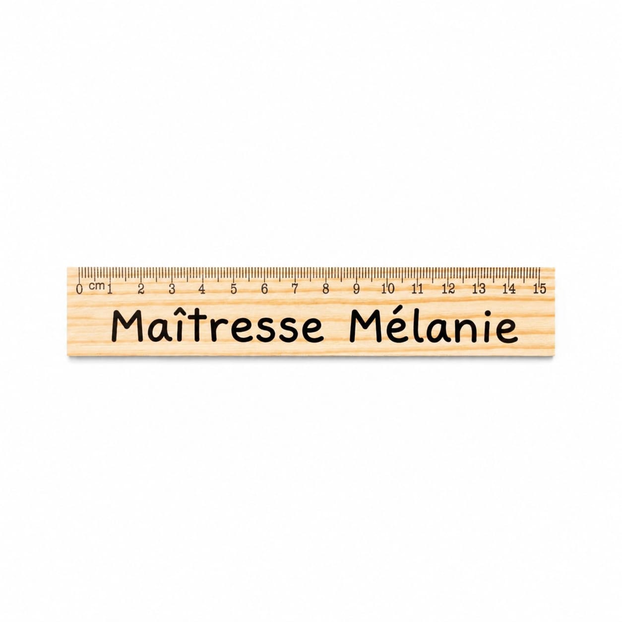 📏 Règle personnalisée “Maîtresse Mélanie”