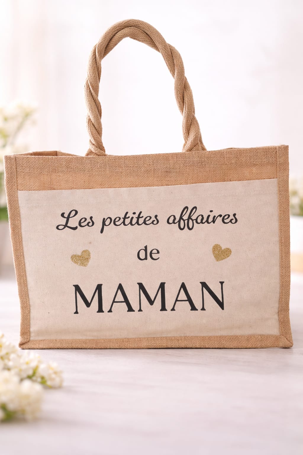 Cabas en Jute Personnalisé