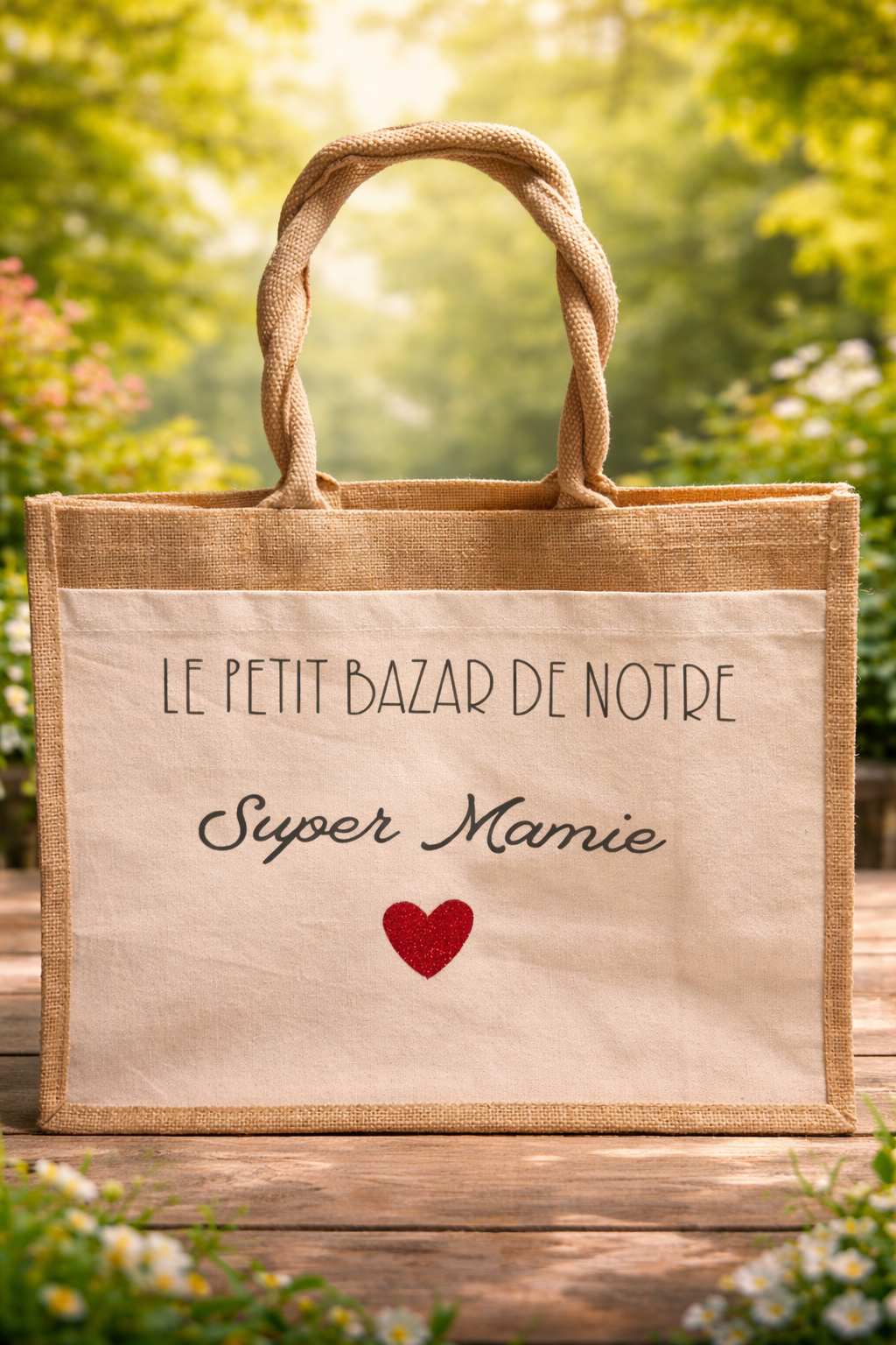 Cabas en Jute Personnalisé