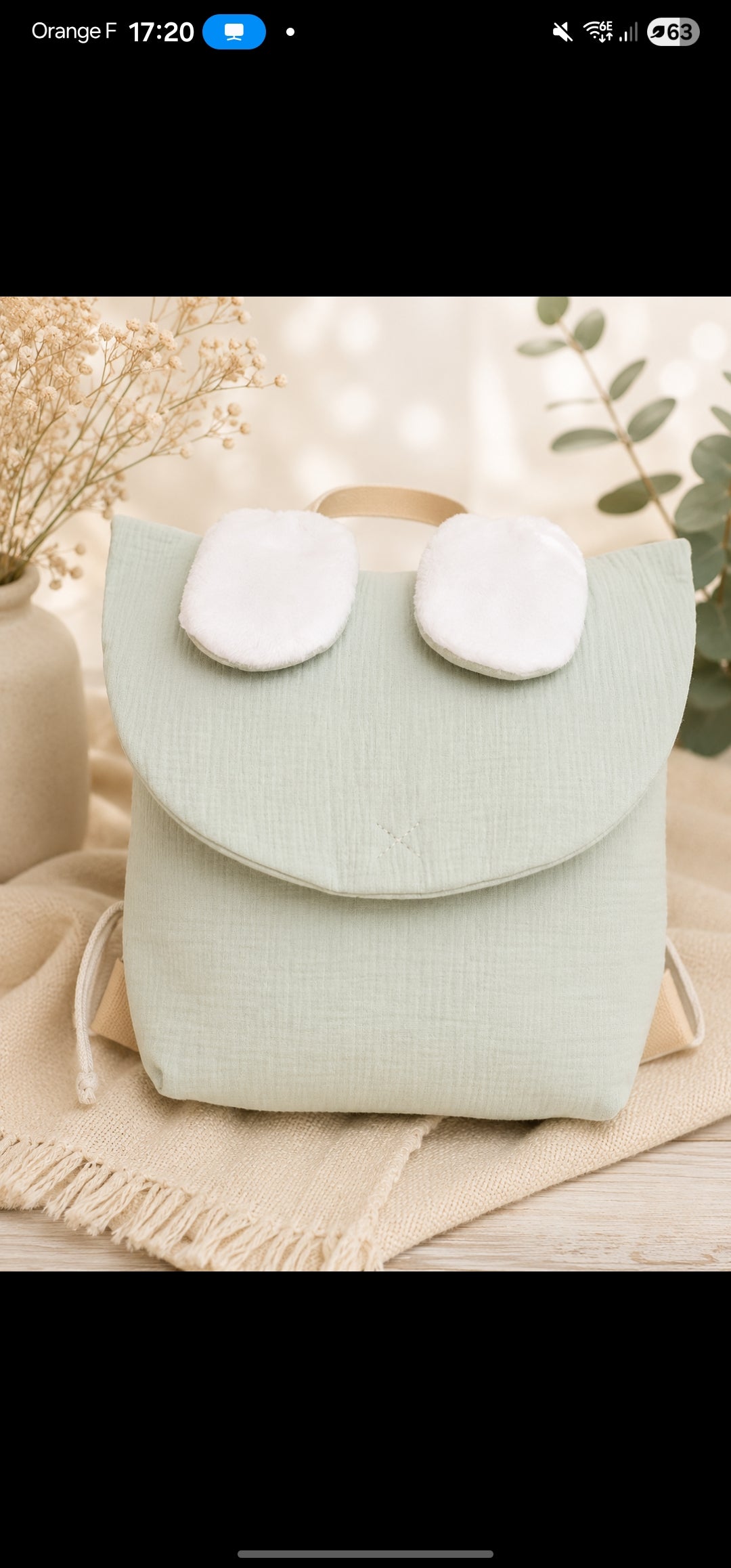 Sac a dos lapin doux (précommande)